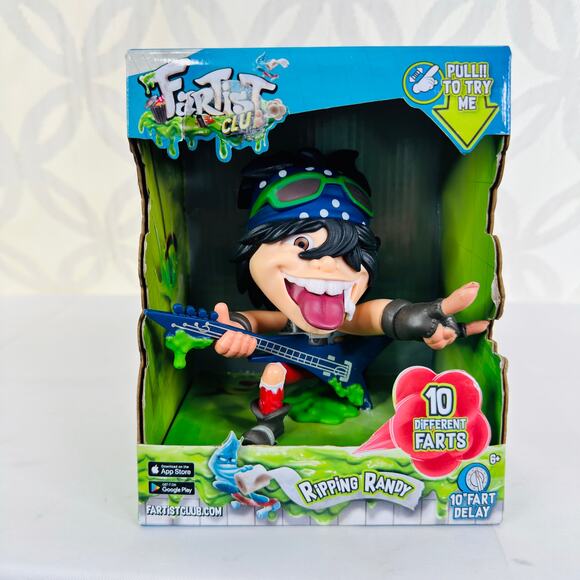 5 for $25| Fartist Club Ripping Randy 10 Different Fart Noises Blue Bandanna - Picture 8 of 8